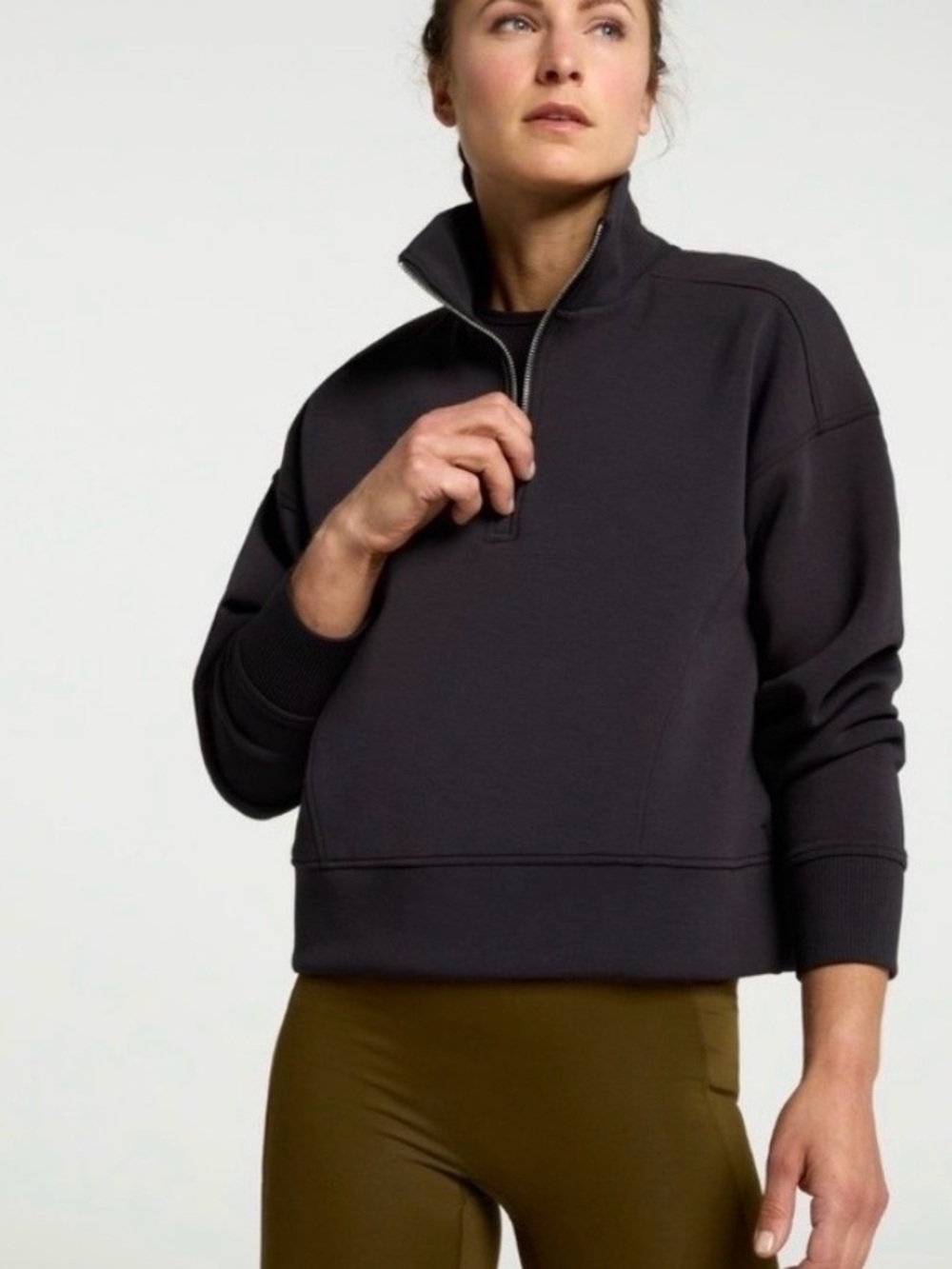Calia Soft Scuba Mock Neck 1/4 Zip